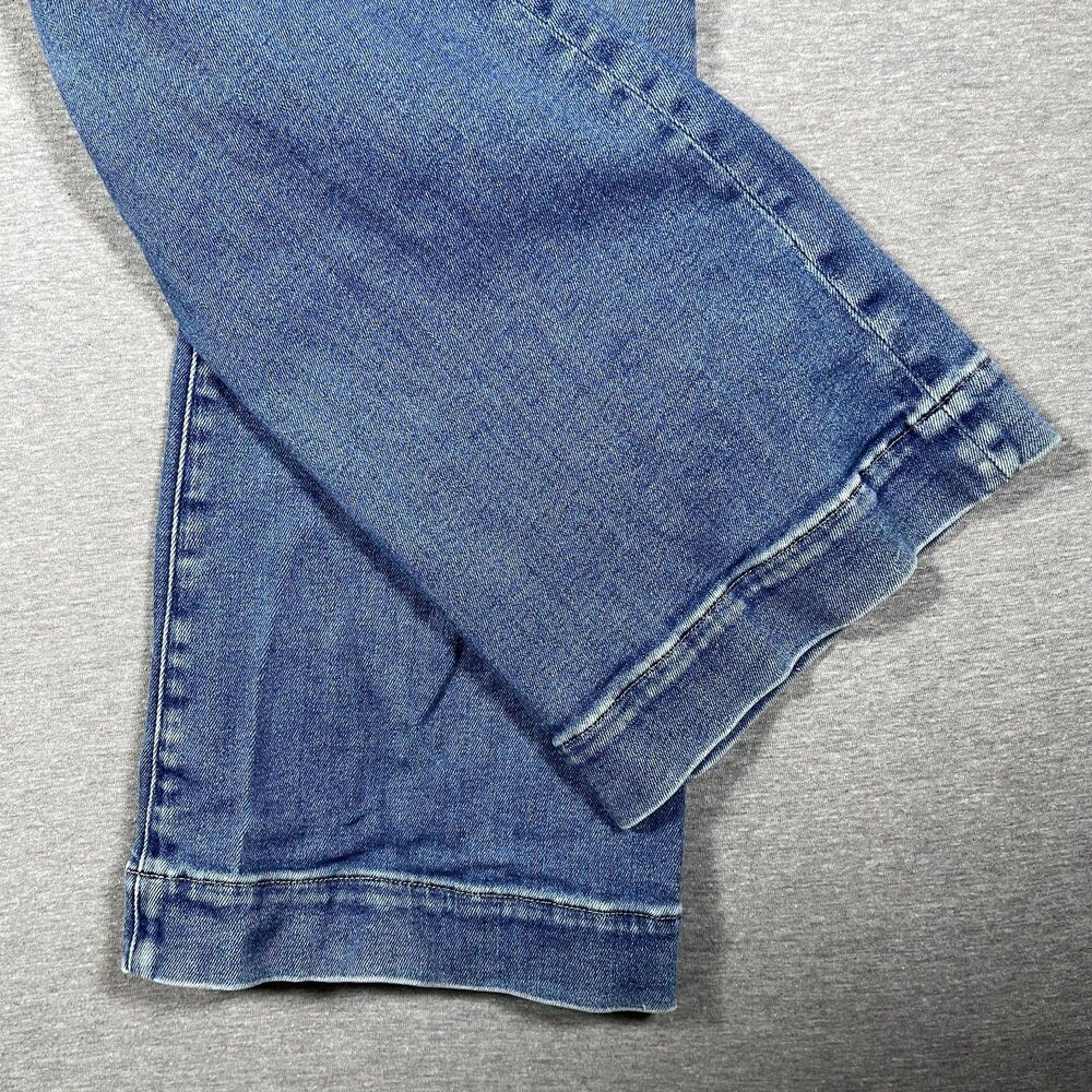 Good American Flare Jeans Womens 12/31 (28x32) Blue Flared Mid Rise Denim - Picture 9 of 10